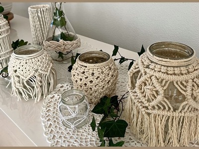 Bring a Touch of Boho Chic to Wedding with Macrame Candle Holder!