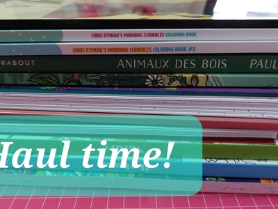 Colouring book haul and quick flips - 11 new colouring books!