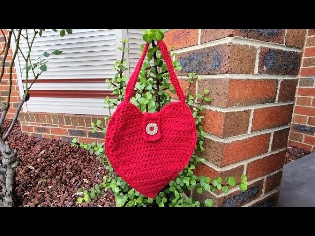 Crochet Heart Purse