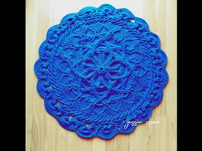 Crochet home rug #90.crochet mandala.szydełkowa mandala.ماندالای قلاب بافی.mandala de ganchillo