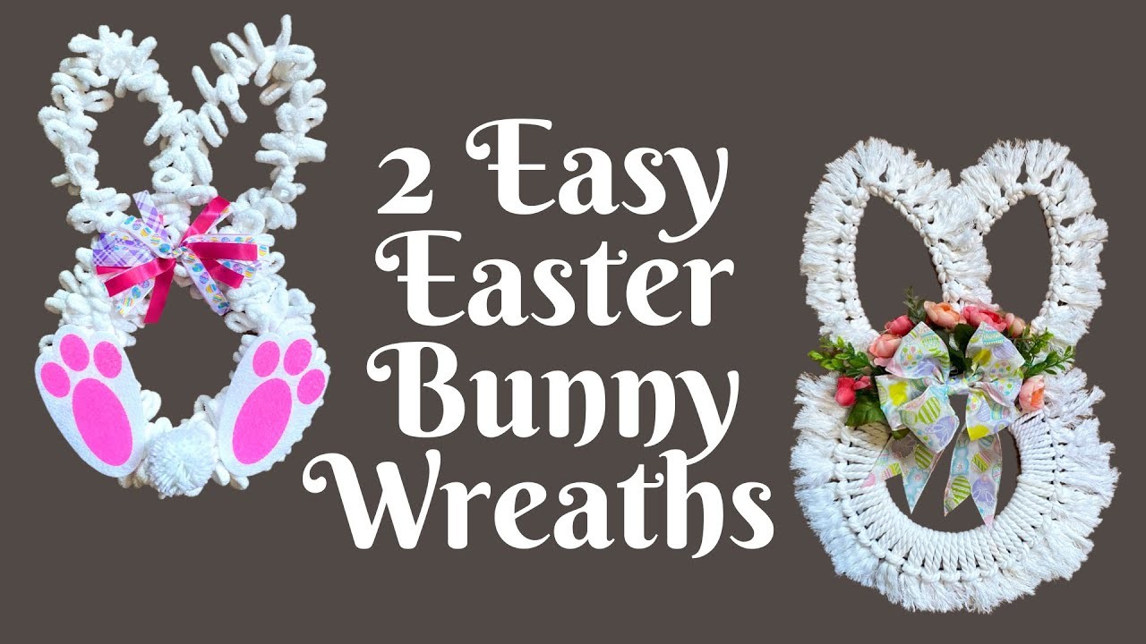 Dollar Tree Bunny Wreath Frame | Easy Easter Wreath | Easy Spring Wreath | Farmhouse Easter Wreath