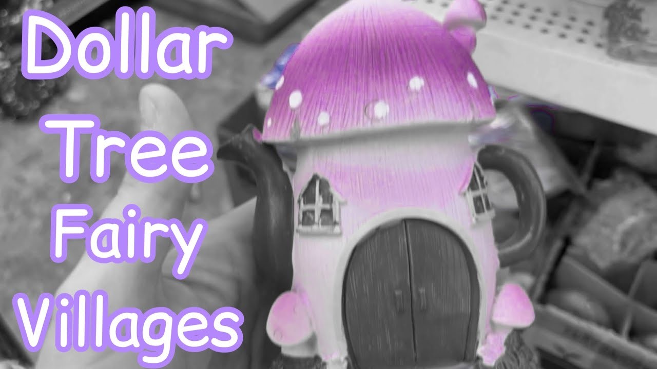 Dollar Tree NEW Fairy villages Gnomes #dollartreeshopwithme #dollartreefinds #gnomesgarden #fairies