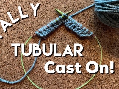 Easy Tubular Cast On | Knit 1 Purl 1 Ribbing