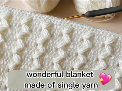 ⚡️⚡️Fabulous. ???????? Super Easy crochet baby blanket.Wow!. Super Easy Tunisian Knitting Babyblanket