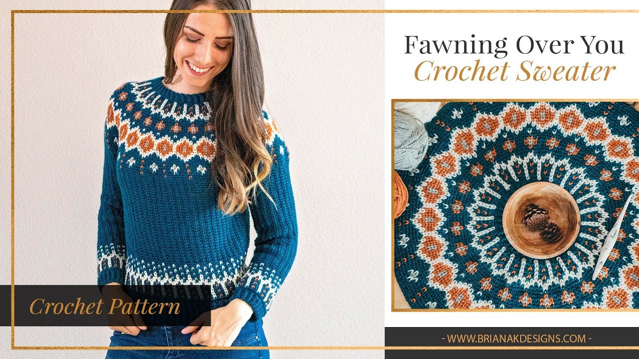 Fawning Over You Crochet Sweater Video Tutorial