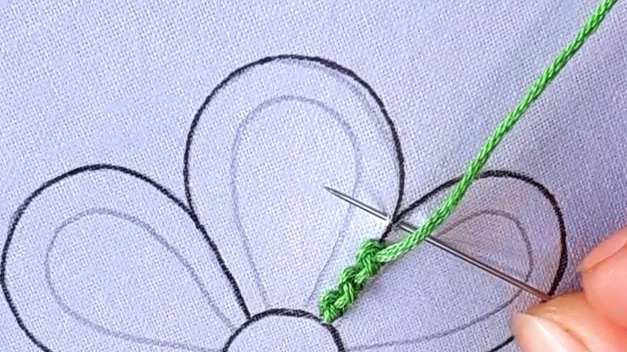 Gorgeous Fantastic flower hand embroidery tutorial ,basic Palestrina  stitch #needlepoint  work