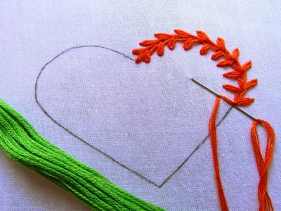 Hand Embroidery Amazing Heart Shape Embroidery Designs