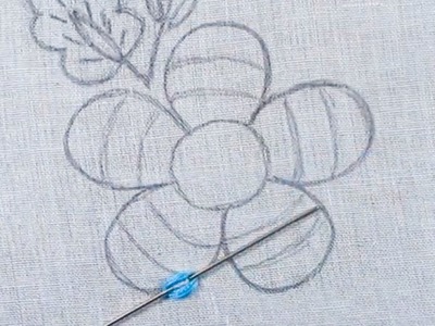 Hand Embroidery Flower Design Modern Flower Embroidery Easy Flower Embroidery Technique For Tutorial