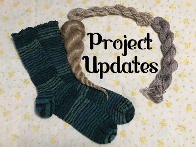 Hand-Spun Yarn and Knitting Project Updates