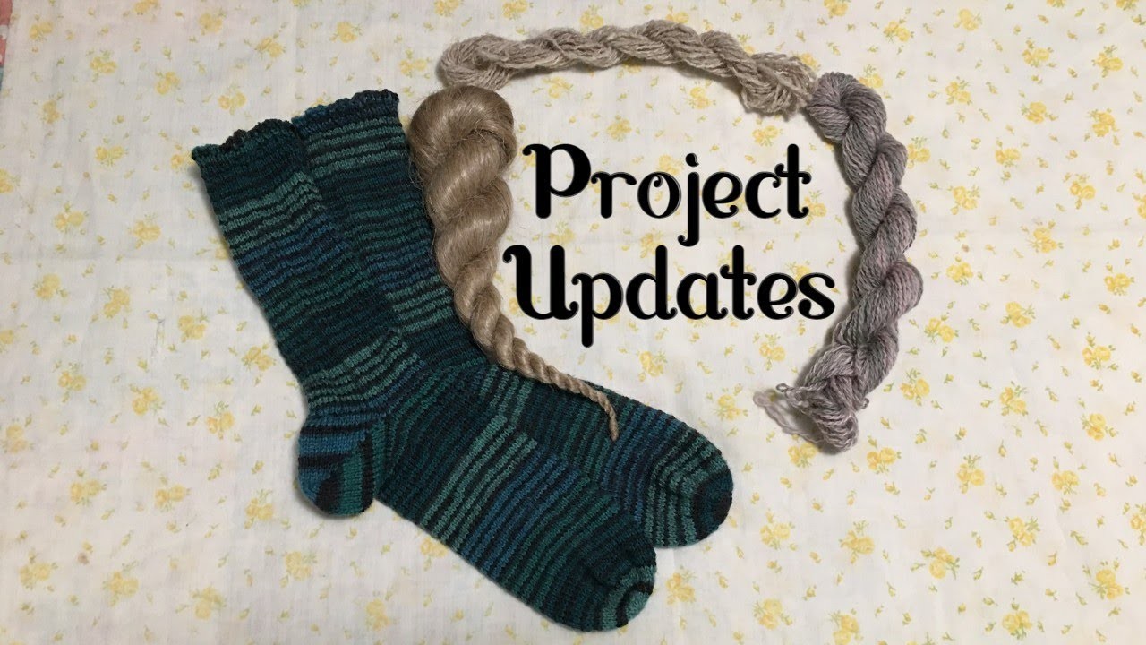 Hand-Spun Yarn and Knitting Project Updates