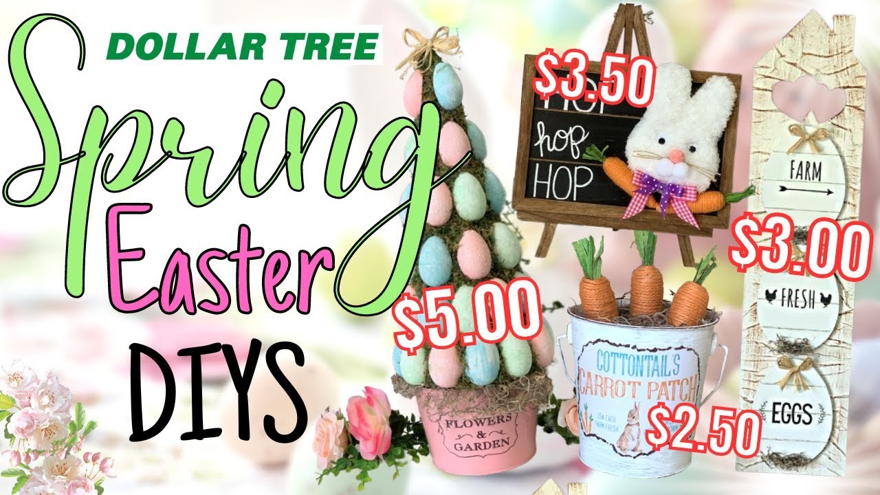 Hobby Lobby QUALITY! Dollar Tree EASTER DIYS 2023 | Beginner Friendly Easter Crafts | Spring Decor
