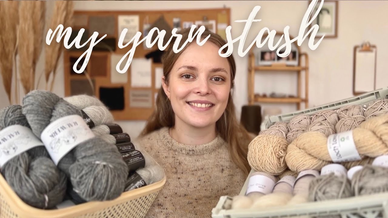 How I organize my yarn stash & wash and block my knits • marlene’s knitting podcast, episode 10