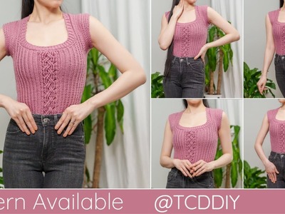 How to Crochet a Cable Stitch Top | Pattern & Tutorial DIY