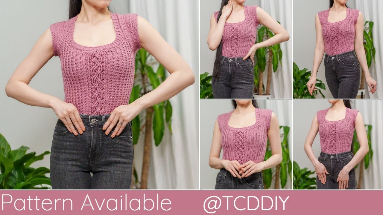 How to Crochet a Cable Stitch Top | Pattern & Tutorial DIY