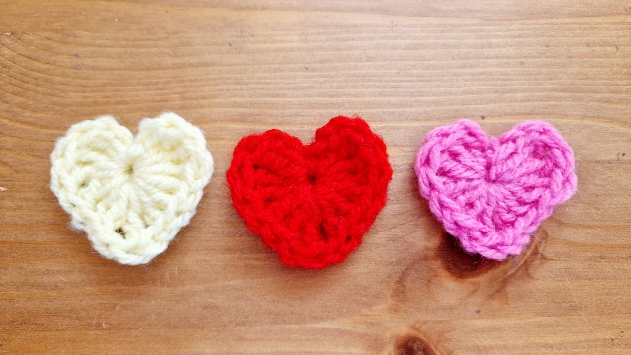 How to crochet a heart.