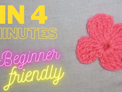 How to crotch a simple flower for beginners.easy crochet flower | easy crochet flower crochet flower