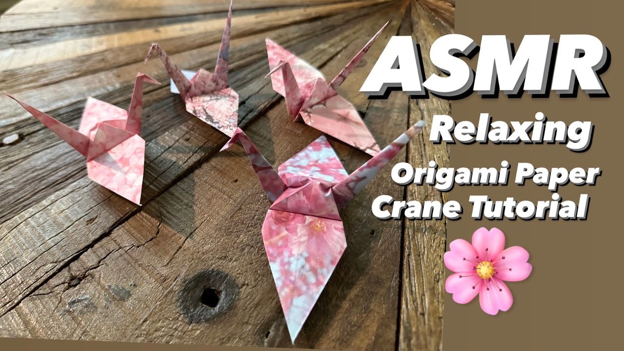 How to Fold Origami Paper Crane Tutorial