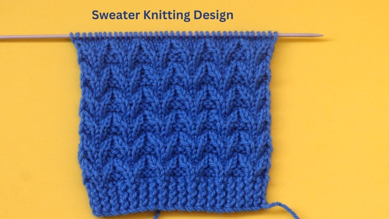 Knitting pattern for gents & ladies sweater. Very easy knitting pattern