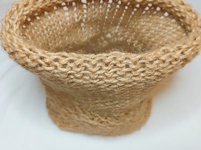 Loom Knit a Basket with the E - Wrap & U - Wrap Stitch