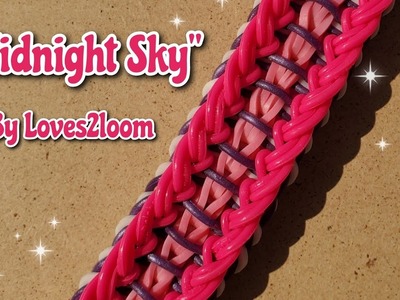 "Midnight Sky" Rainbow Loom Bracelet Tutorial (2023)
