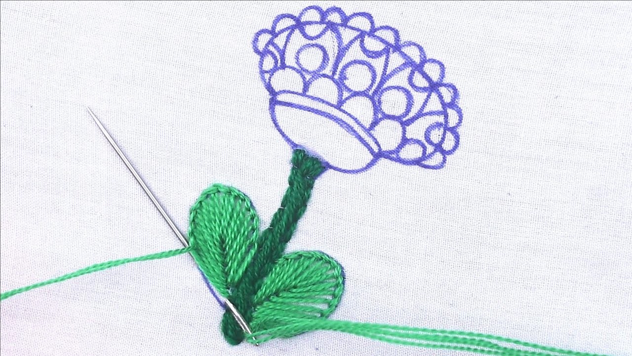 New Hand Embroidery Flower Design Ladder Stitch Superb Unique Flower Sewing Easy Stitches Tutorial