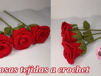 Rosas tejidas a crochet ENG.SPA Susb