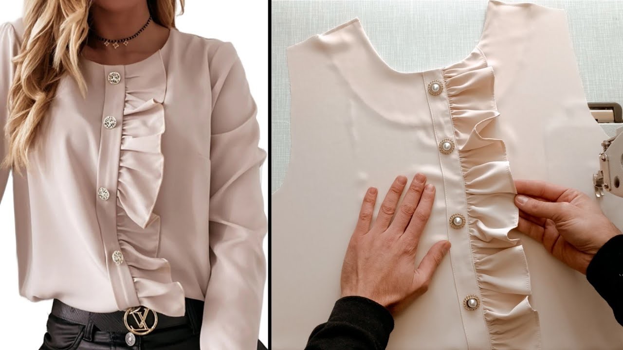 ✅️ Sewing tutorials. The best way to sew a beautiful collar with ruffles