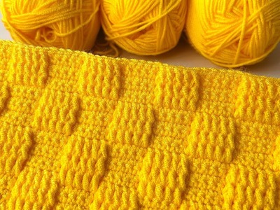 Square cube crochet knitting pattern.baby blanket pattern.crochet baby blanket