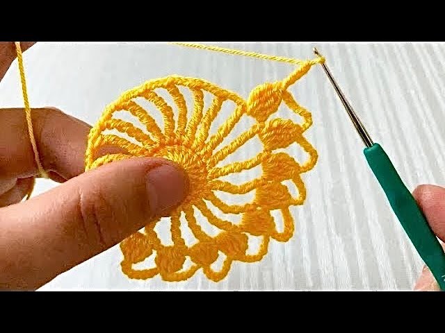 SUPER IDEA EASIEST and BEAUTIFUL Crochet Round Napkin and Placemat Motif