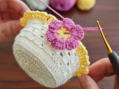 SUPERB BEAUTIFUL ???? MUY BONİTO ???? Super easy Very useful crochet decorative basket making.