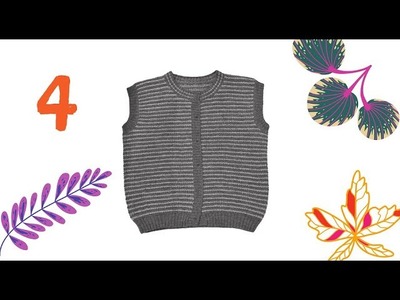 Tutorial for hand knit men's vest #4 SEWING ARM BANDS