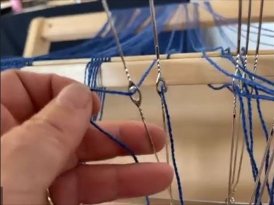 Warping Back to Front: Part 3 - Threading the Heddles and Reed