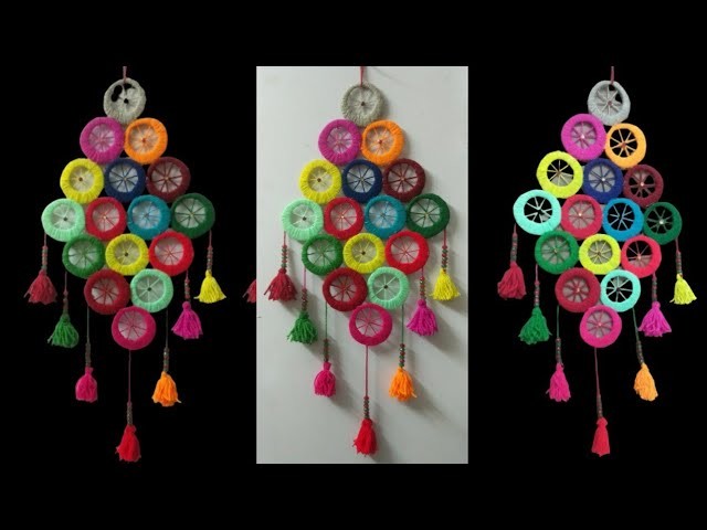 Waste Material Wall Hanging Craft Idea.Best Out Of Waste Craft Idea #