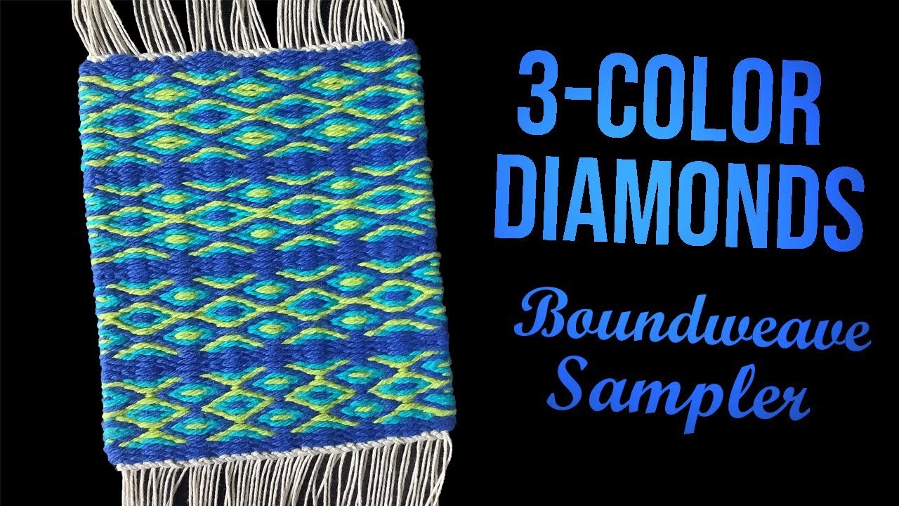 Weaving 3-Color Diamonds | Boundweave Sampler
