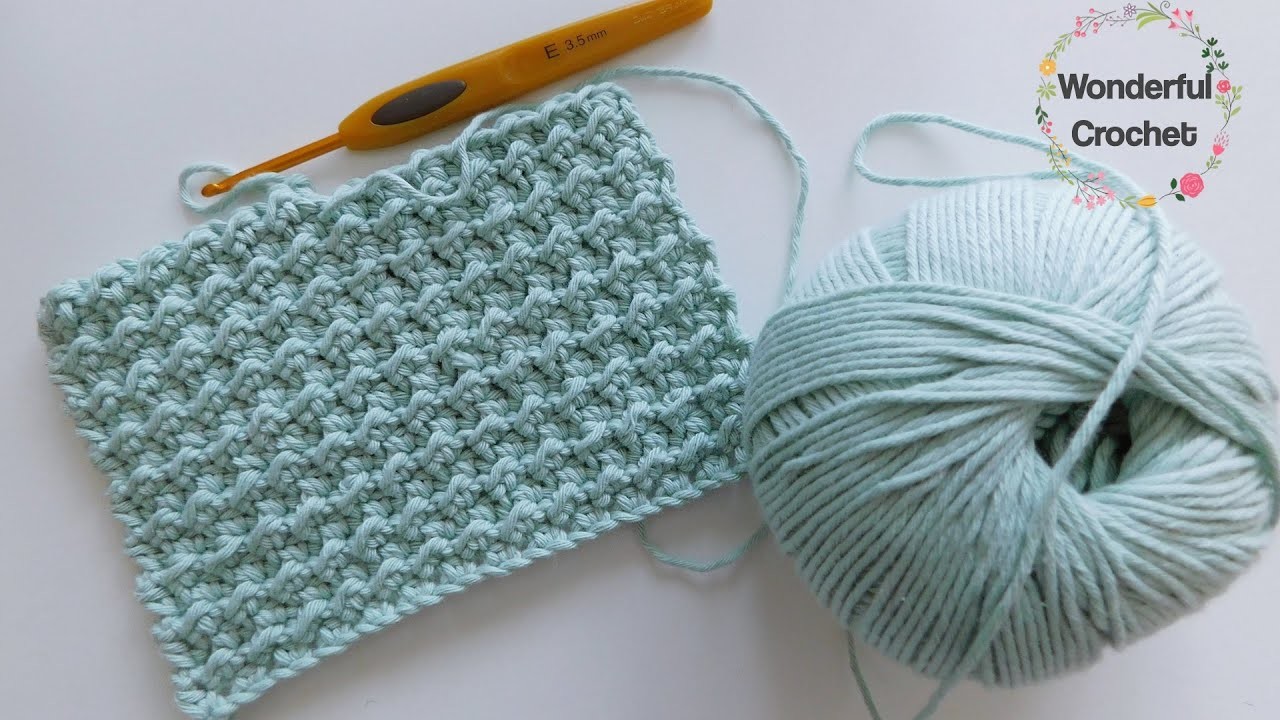 Wonderful Crochet STITCH. Very nice and simple crochet design ???? Crochet patterns. How to crochet.