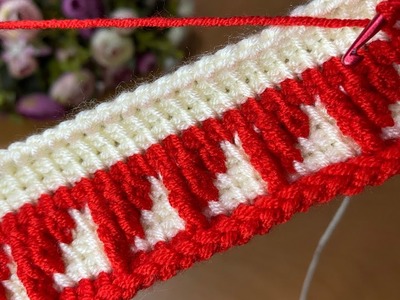 Wow!. Amazing! Easy 3D Süper how to make eye catching Tunisian crochet. Everyone who saw it loved it