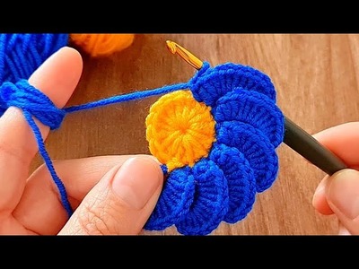 Wow amazing easy crochet knitting daisy flower making