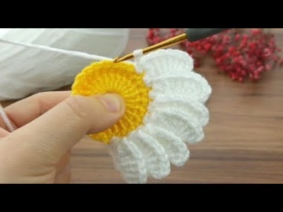 Wow very easy crochet daisy motif making * daisy crochet flower