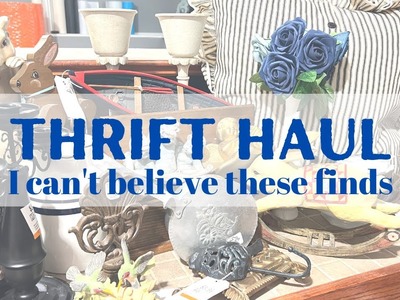 You'll want to see these thrift store finds! New thrift haul - Charity store haul