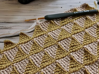 11- Very nice crochet Easy Blanket ???? Knitting Pattern & Tığişi