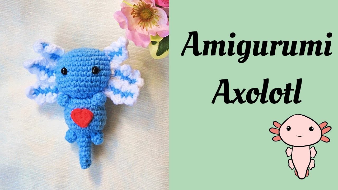 Amigurumi Axolotl.easy pattern #crochet #axolotl