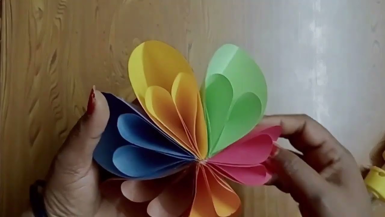 Beautiful Flower Wall Hanging Ideas ll Paper Craft ll Flower Decoration Ideas ll Room Decor Ideas