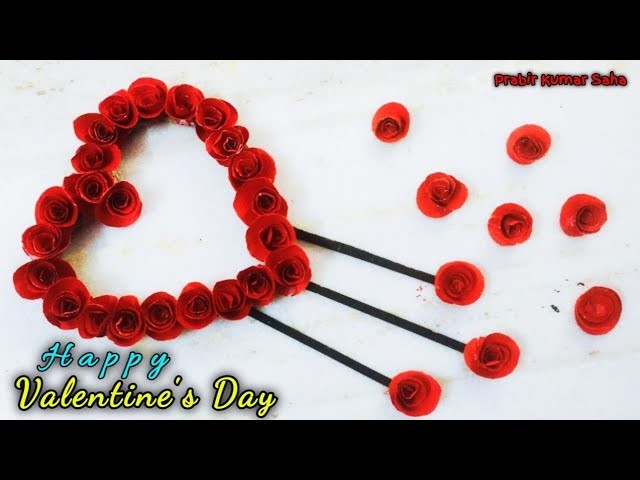 Beautiful Wall Hanging. Easy Valentine's Day Craft Ideas. Paper Craft For Home Decoration. Diy