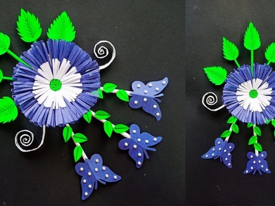 Beautiful wall hanging craft.paper craft for home decoration.paper flower wall hanging.wall mate
