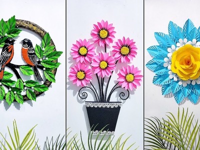 Best wall hanging craft ideas | Paper craft for home decor | Paper flower wall decor Room decor idea