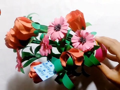 Bouquet Flower Making Ideas. How to make a bouquet flower @ARN Crafts