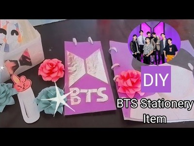 BTS Stationery Item With Paper At Home ( Homemade Paper Crafts ) Trisha Art and crafts????????????????????