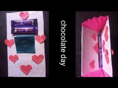 Chocolate day special paper craft.velentine special craft.gift craft