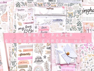 Craft Haul | NEW Crate Paper Gingham Garden Collection | Frank Garcia + CSS