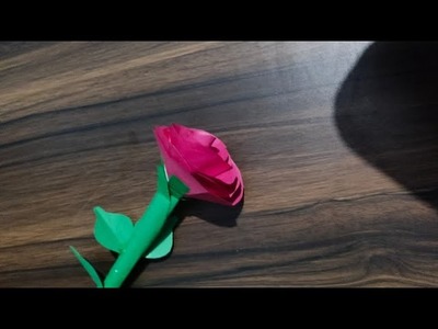 Craft work. paper crafts. paper rose. 